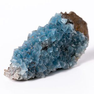 Bright Aqua Blue Fluorite crystal cluster